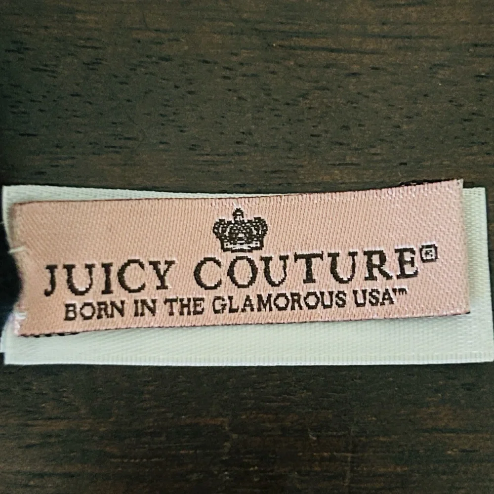💕 Juicy Couture Knit Heart Logo Gloves Black 2010 Vintage NWT🧤